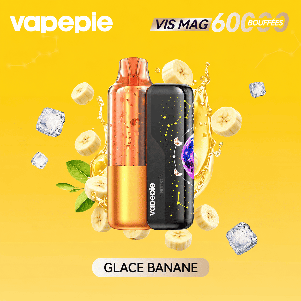 Nouveau modèle à pod remplaçable Vapepie VIS MAG 60 000 bouffées (3 % de nicotine)