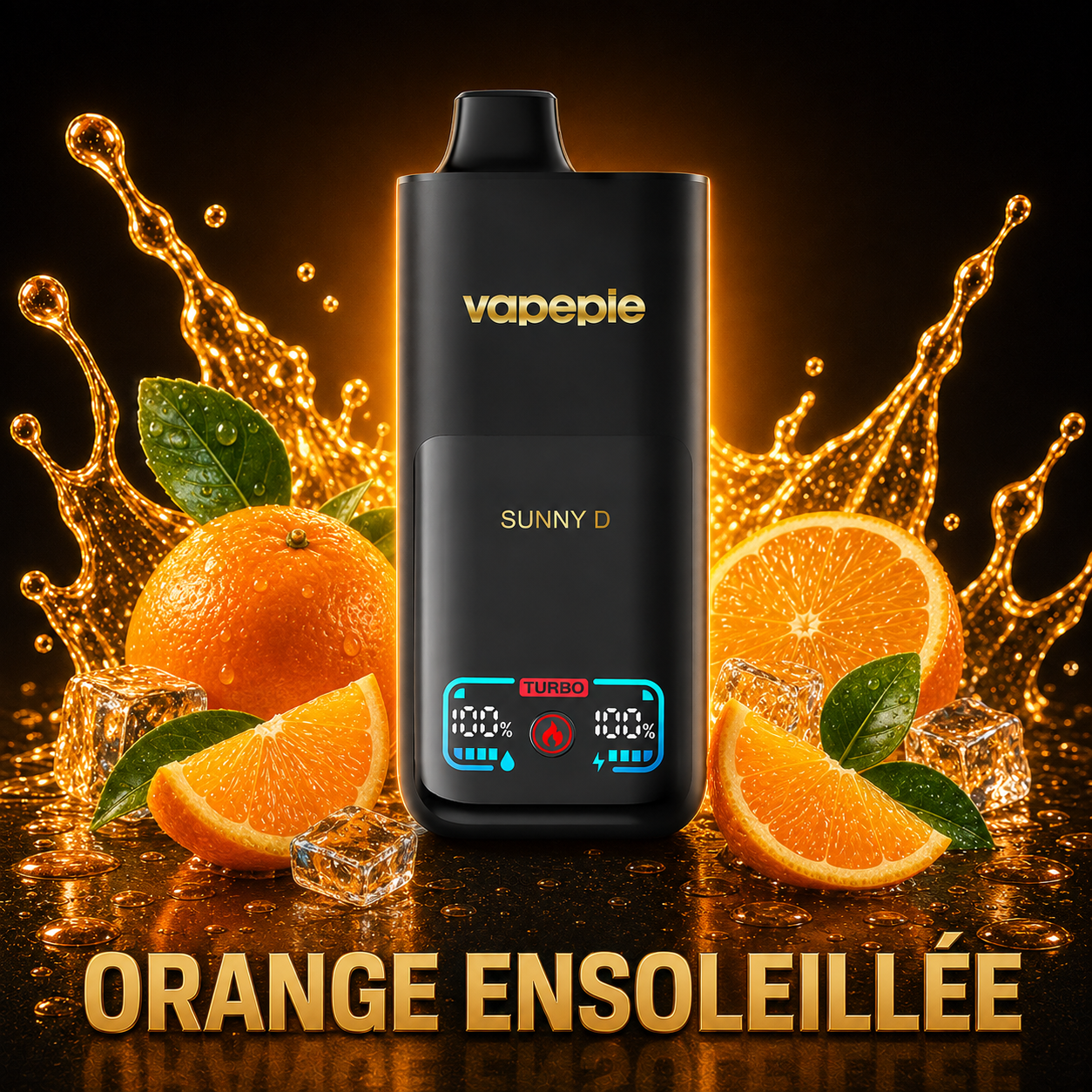 Agrumes Ensoleillés | Cigarette électronique jetable rechargeable – 70 000 bouffées