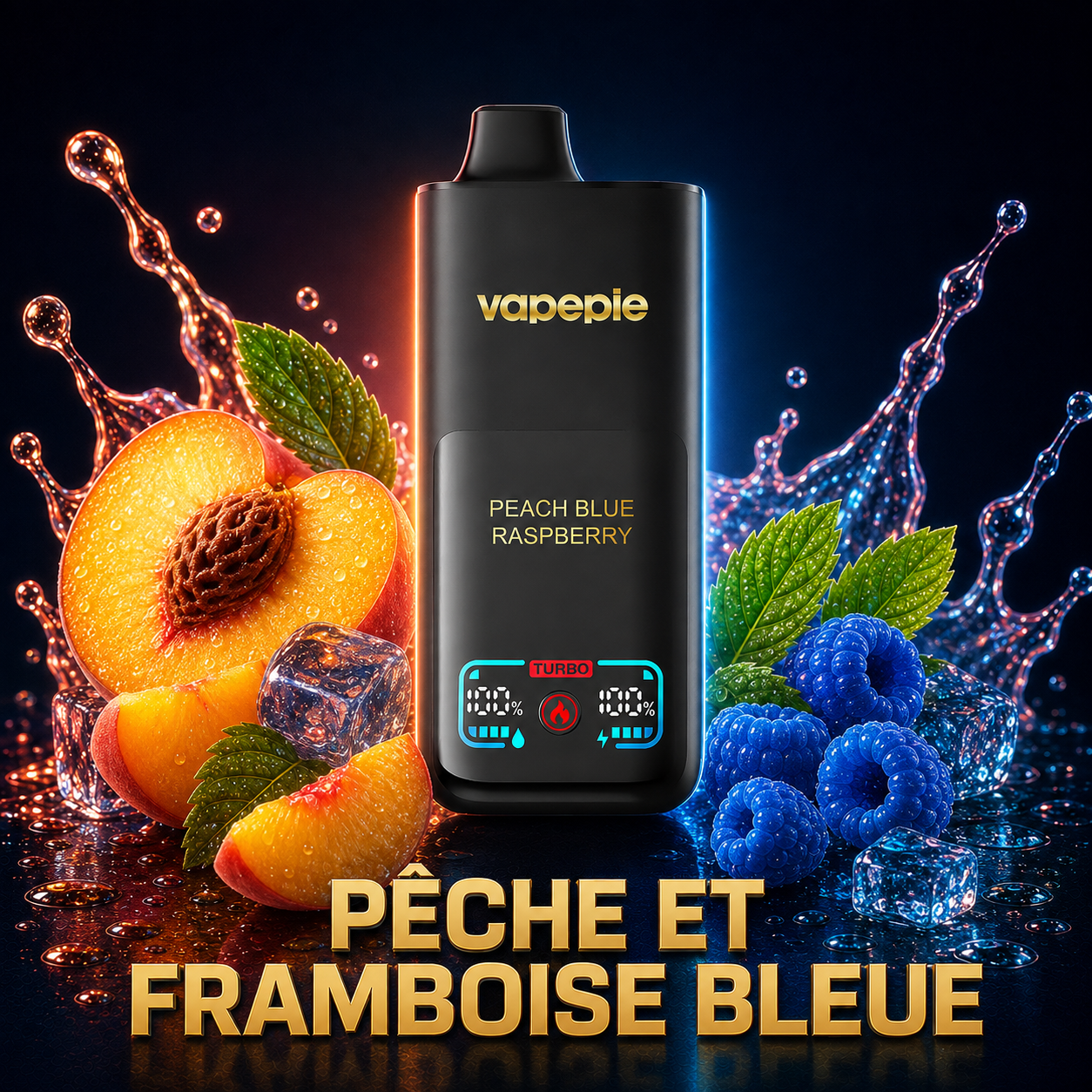 Vapepie Mega 70 000 bouffées – Cigarette électronique jetable rechargeable, disponible en plusieurs saveurs