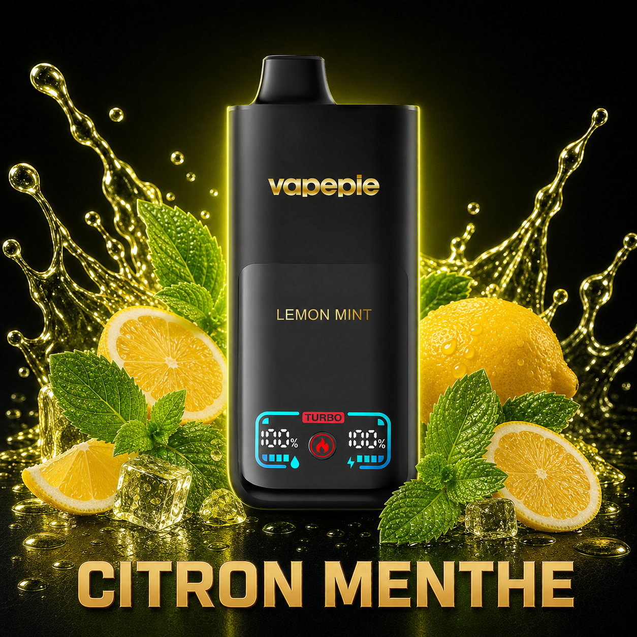 Vapepie Mega 70 000 bouffées – Cigarette électronique jetable rechargeable, disponible en plusieurs saveurs