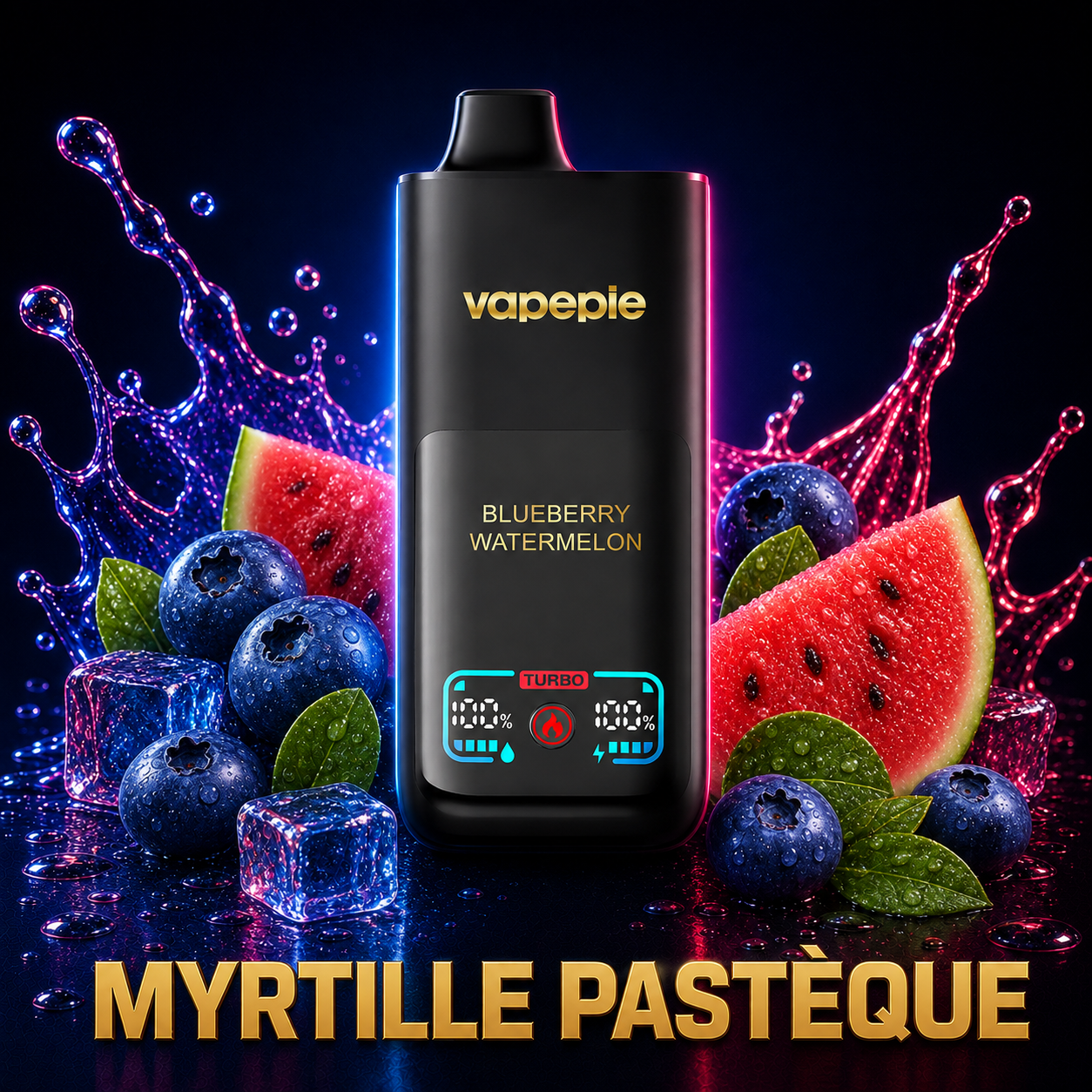 Vapepie Mega 70 000 bouffées – Cigarette électronique jetable rechargeable, disponible en plusieurs saveurs