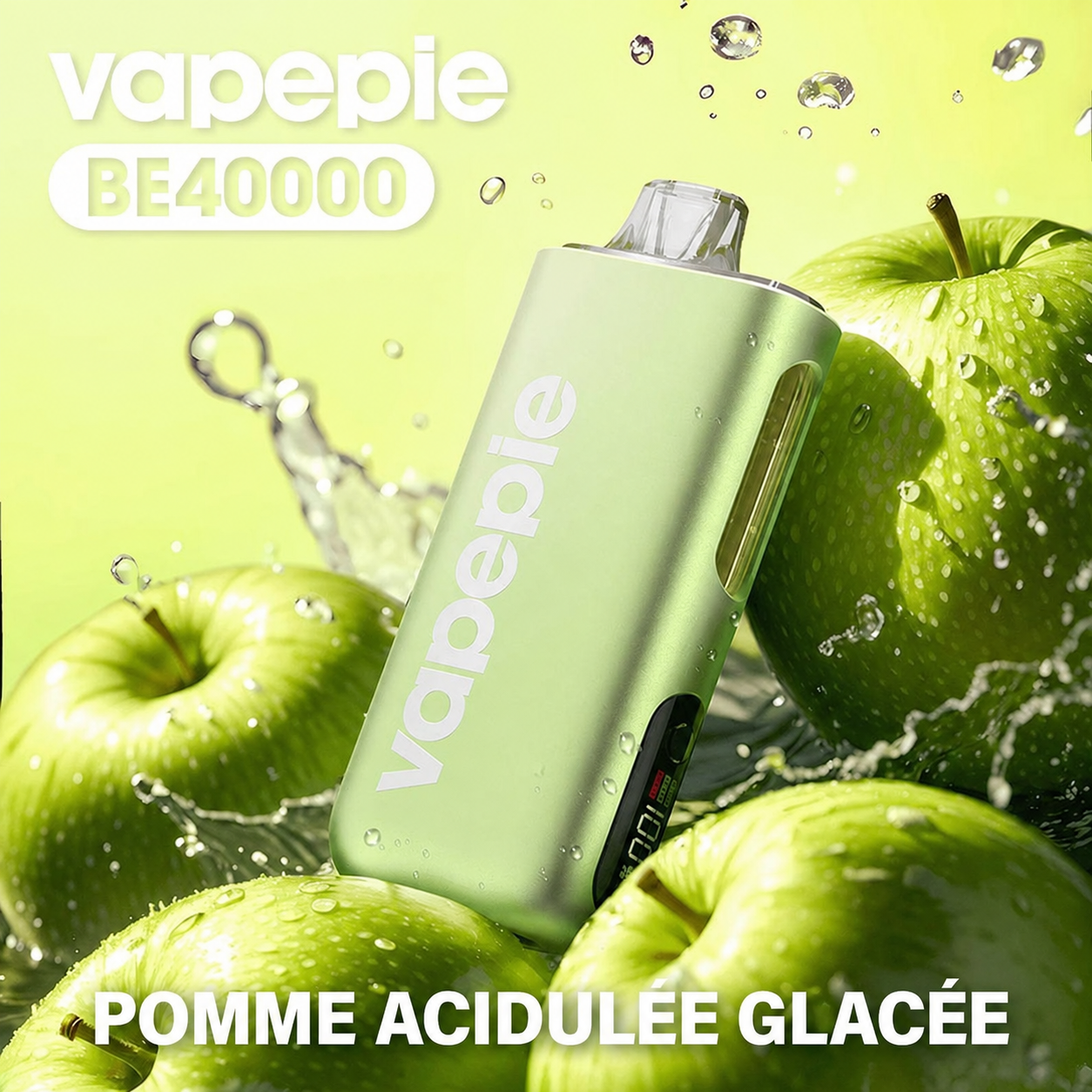 Pomme Acidulée Glacée | MAX | Cigarette électronique jetable rechargeable – 40 000 bouffées