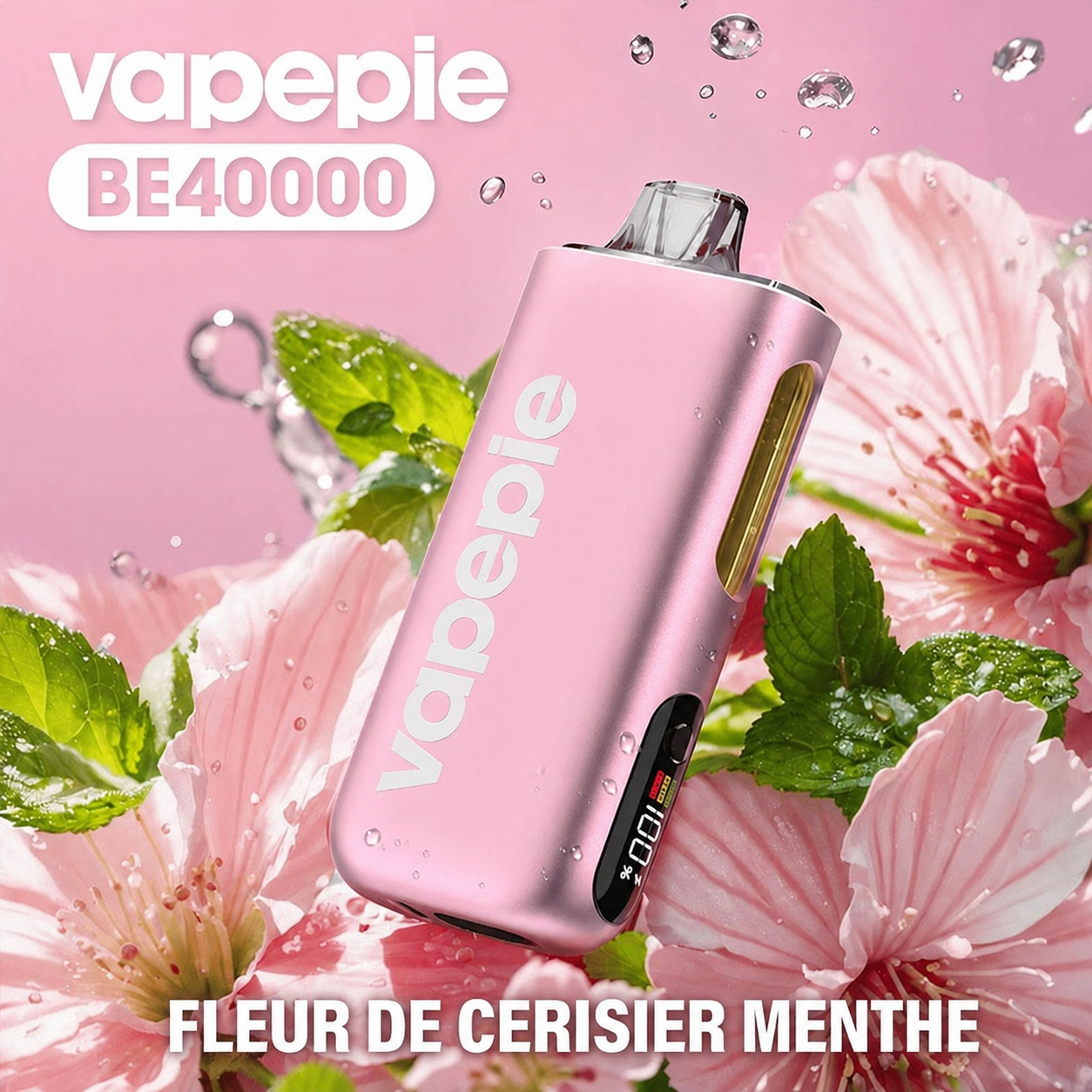 Sakura Menthe | MAX | Cigarette électronique jetable rechargeable – 40 000 bouffées