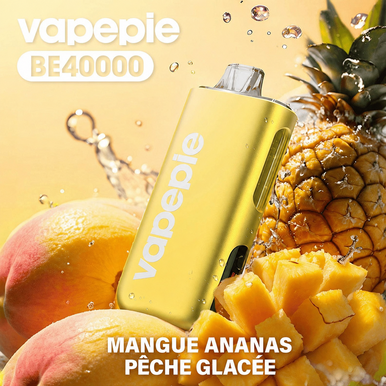 Vapepie Max 40 000 bouffées – Cigarette électronique jetable rechargeable, disponible en plusieurs saveurs