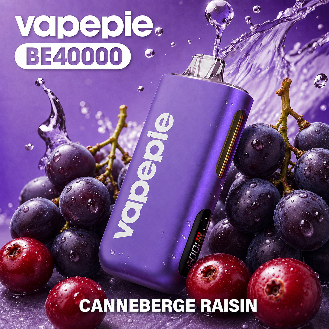 Vapepie Max 40 000 bouffées – Cigarette électronique jetable rechargeable, disponible en plusieurs saveurs