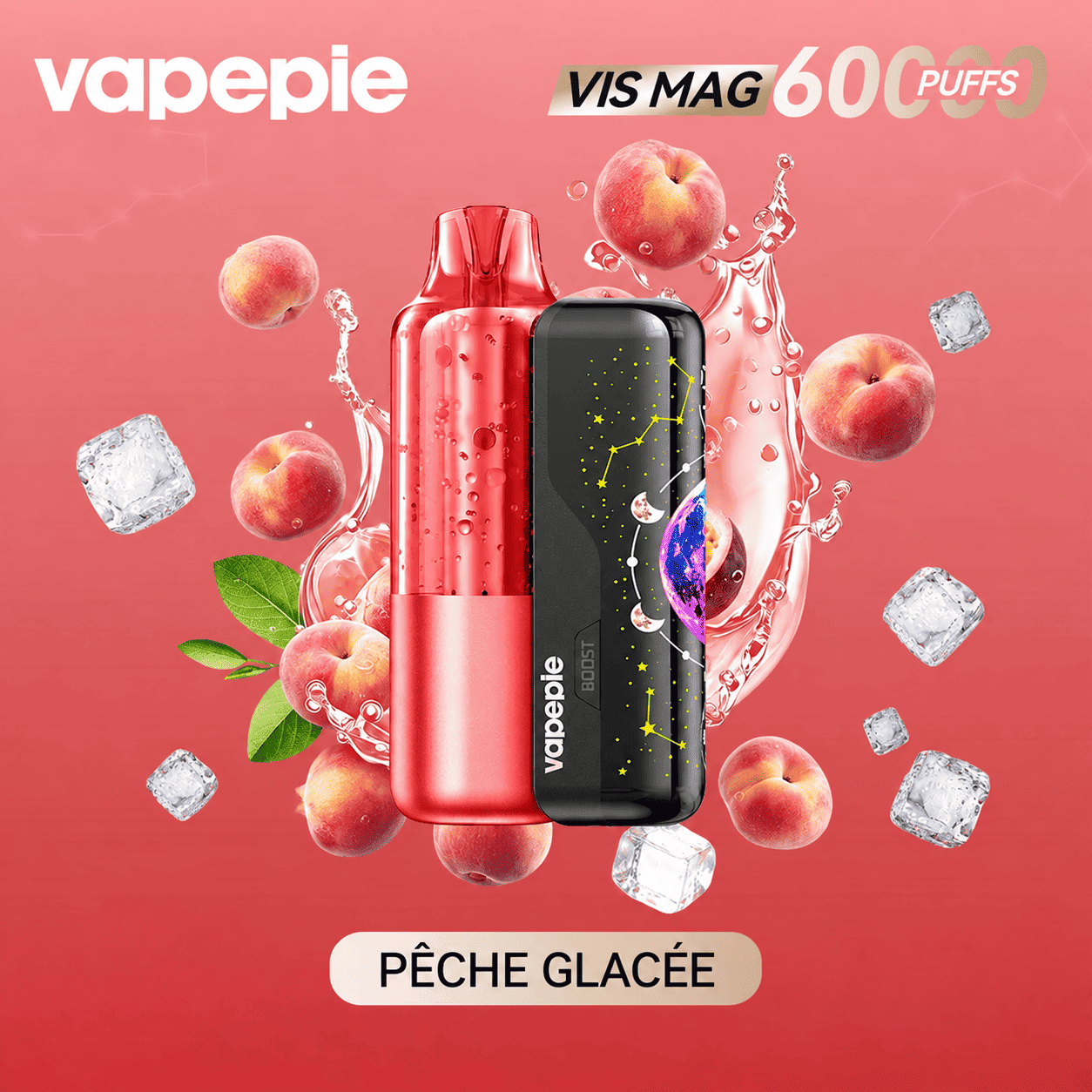 Nouveau modèle à pod remplaçable Vapepie VIS MAG 60 000 bouffées (3 % de nicotine)