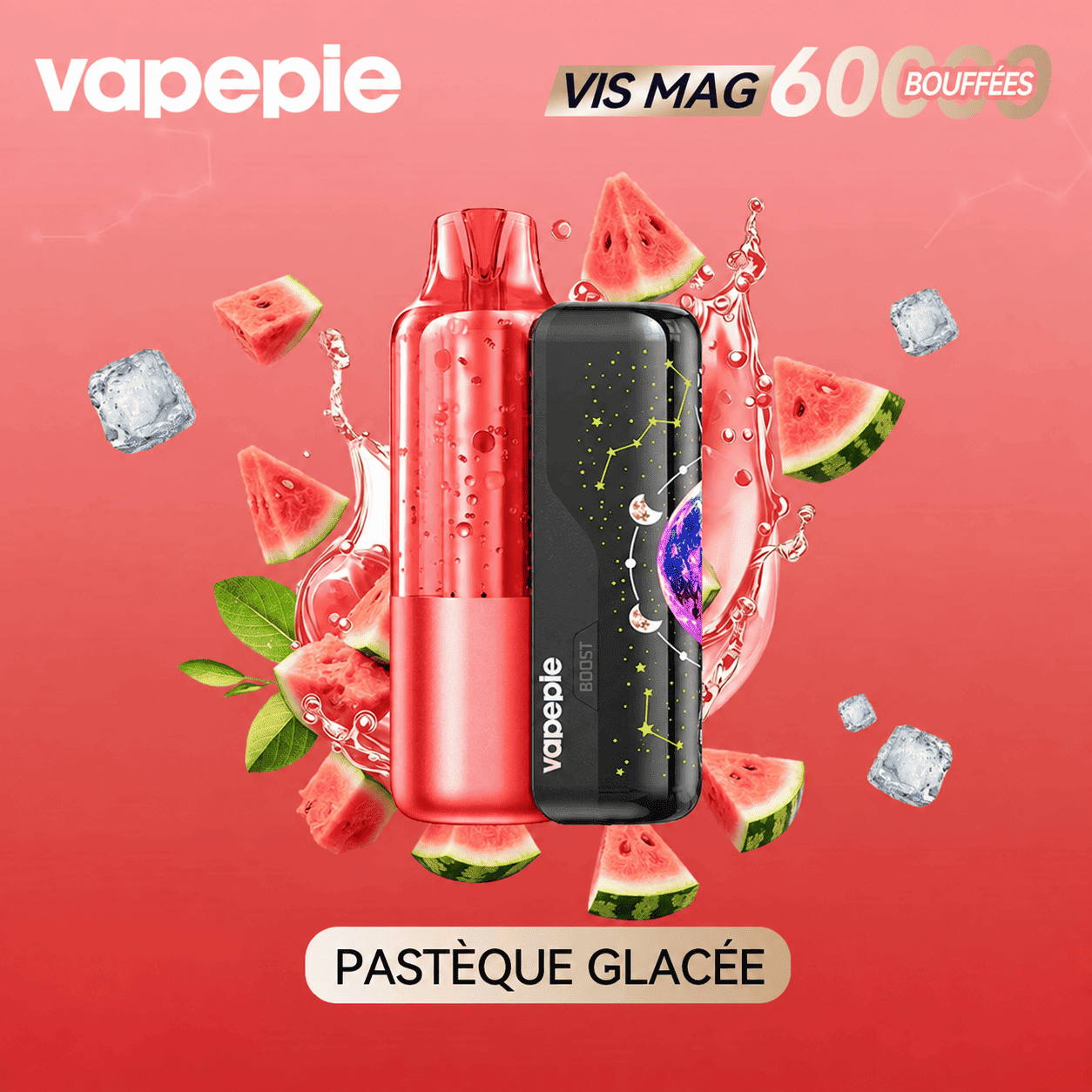 Nouveau modèle à pod remplaçable Vapepie VIS MAG 60 000 bouffées (3 % de nicotine)