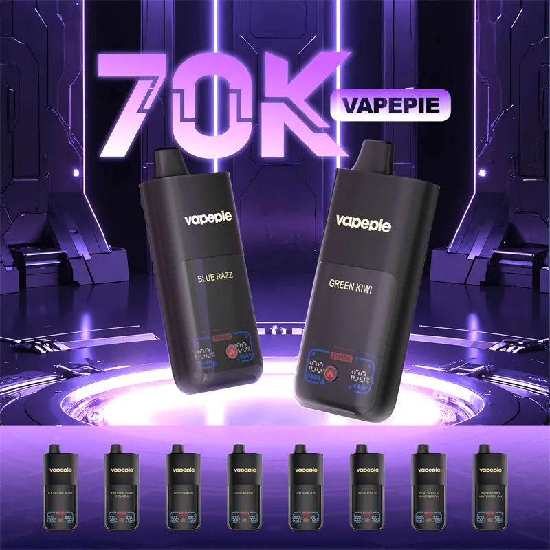 VAPEPIE Mega 70000 bouffées - vapeur massive et performance longue durée