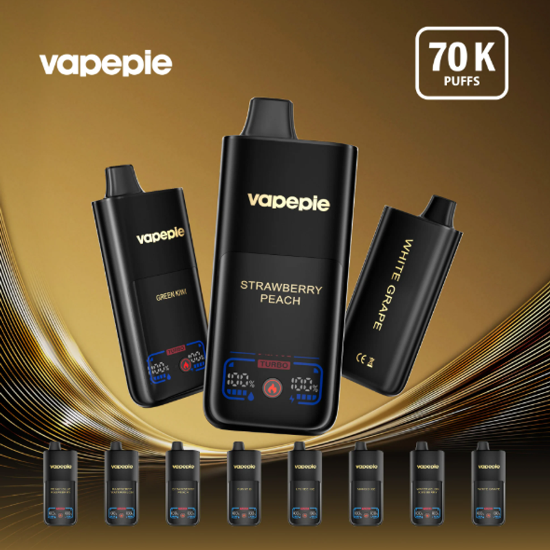 VAPEPIE Mega 70000 bouffées - vapeur massive et performance longue durée
