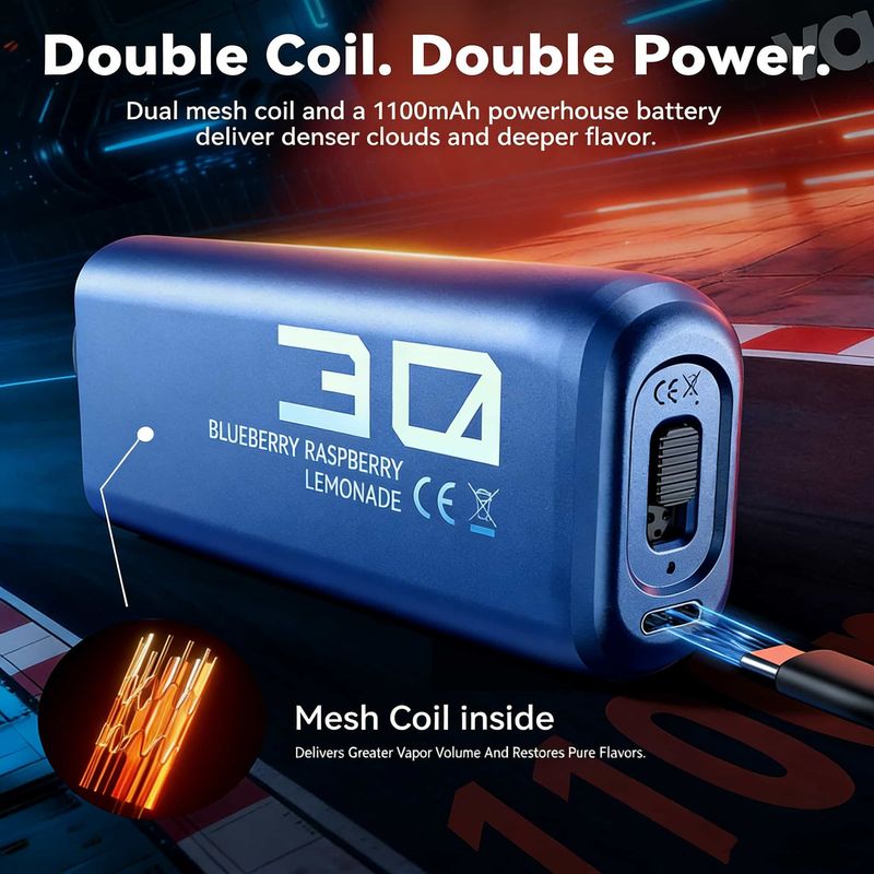 VAPEPIE PRO 40 000 Bouffées – Ultra-Fin | Jusqu’à 1 Mois