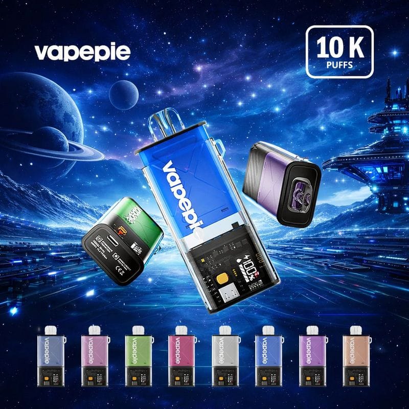 VAPEPIE FlexSwitch Kit Pod Jetable – 10 000 bouffées, pack avec 22 saveurs et pod rechargeable