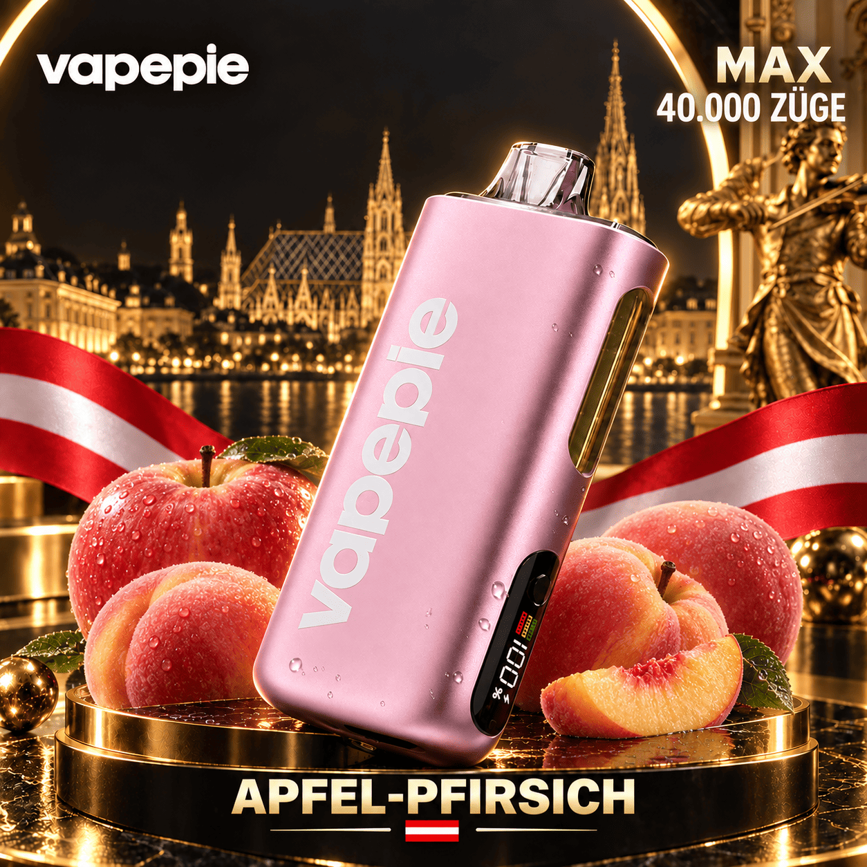 Vapepie Max 40,000 Puffs – Rechargeable E-Cigarette, Available and Easy to Store