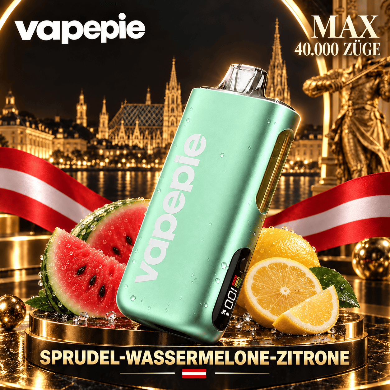 Vapepie Max 40,000 Puffs – Rechargeable E-Cigarette, Available and Easy to Store
