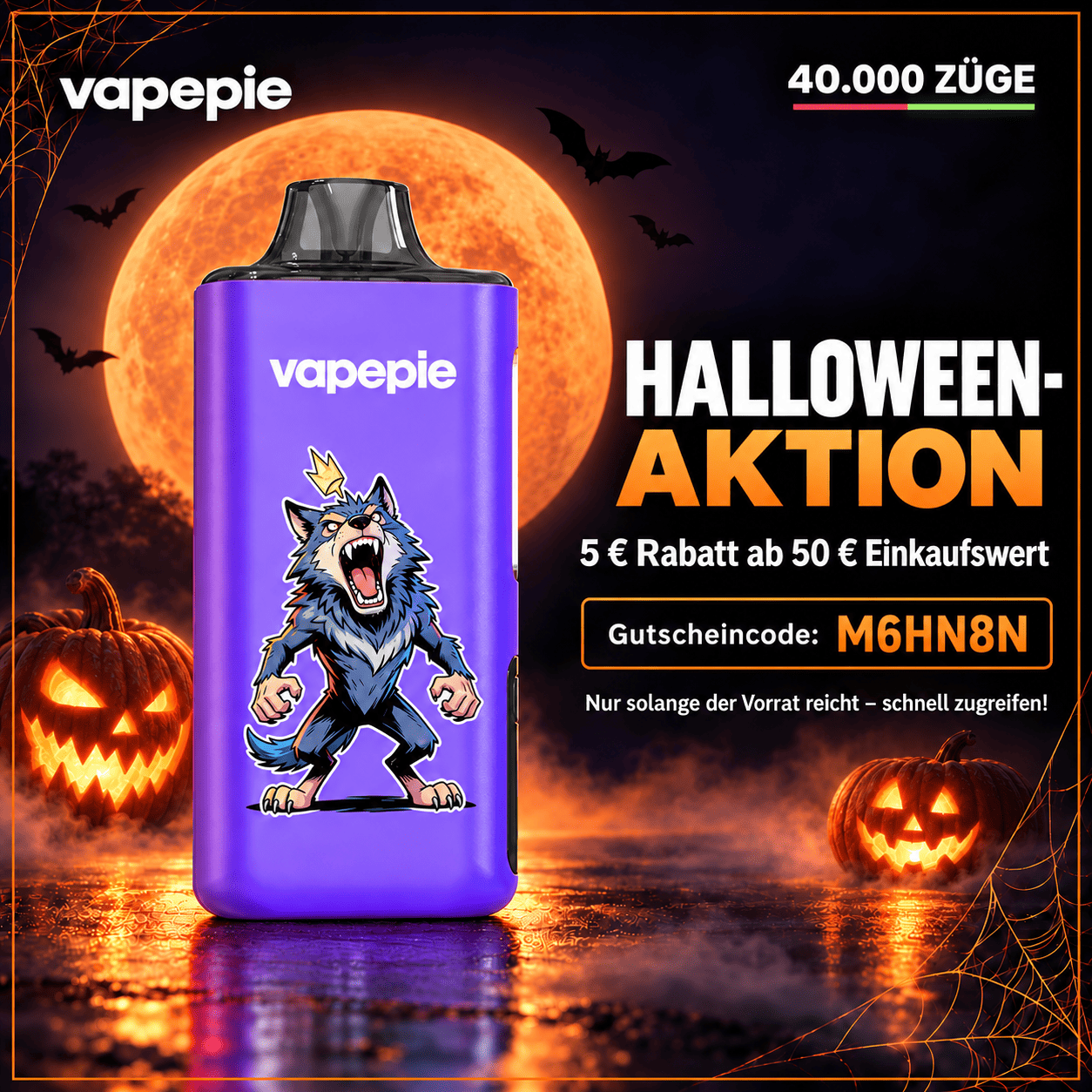 🔥 NEW Vapepie Pro Upgrade – 40,000 Puffs | 0.55 Ω Mesh Coil | 3 Power Modes