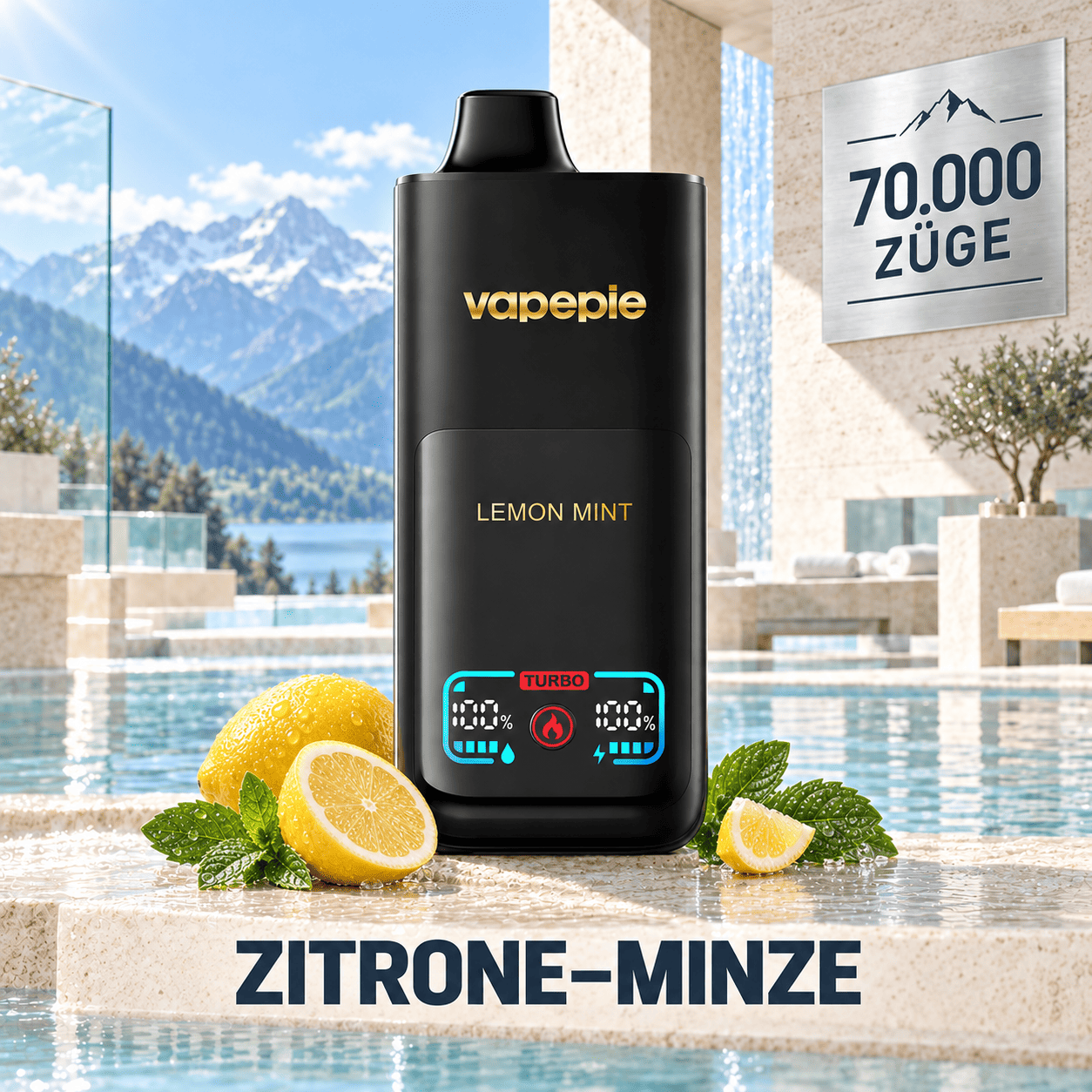 Vapepie Mega 70,000 Puffs – Rechargeable E-Cigarette, Available and Easy to Store