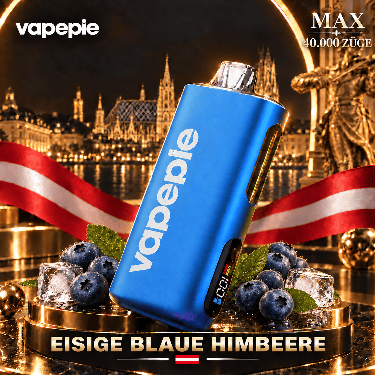 Vapepie Max 40,000 Puffs – Rechargeable E-Cigarette, Available and Easy to Store