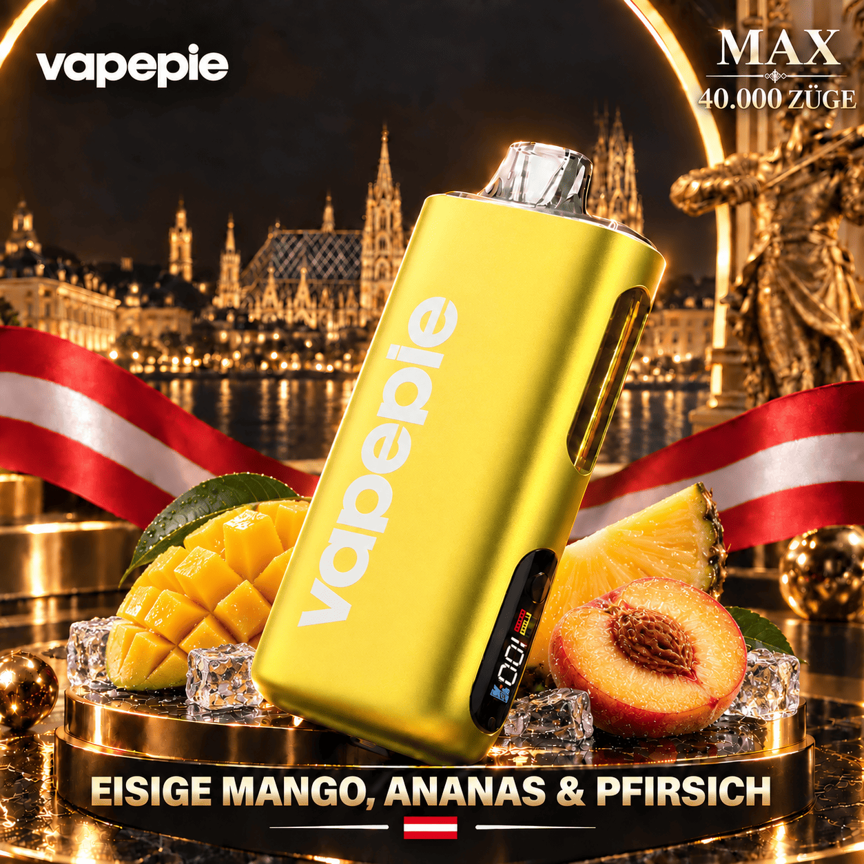 Vapepie Max 40,000 Puffs – Rechargeable E-Cigarette, Available and Easy to Store