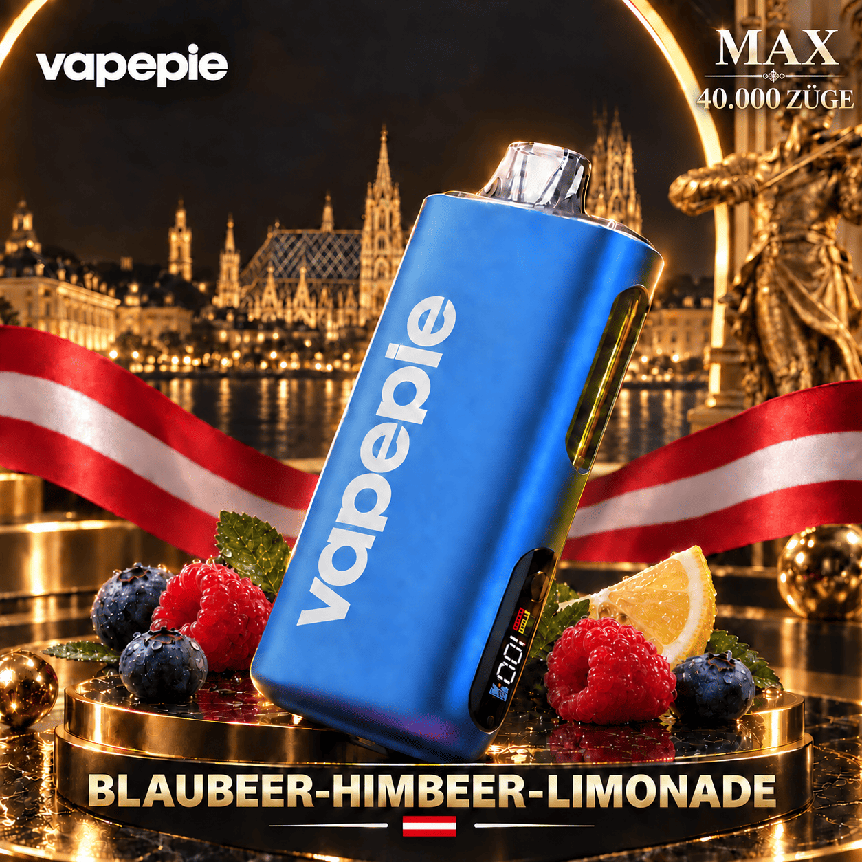 Vapepie Max 40,000 Puffs – Rechargeable E-Cigarette, Available and Easy to Store