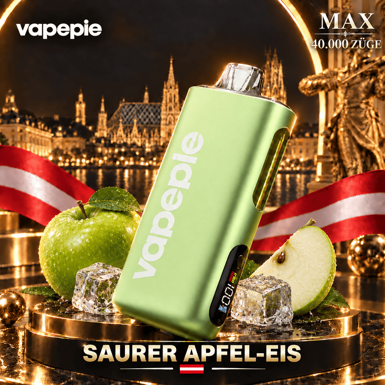 Vapepie Max 40,000 Puffs – Rechargeable E-Cigarette, Available and Easy to Store