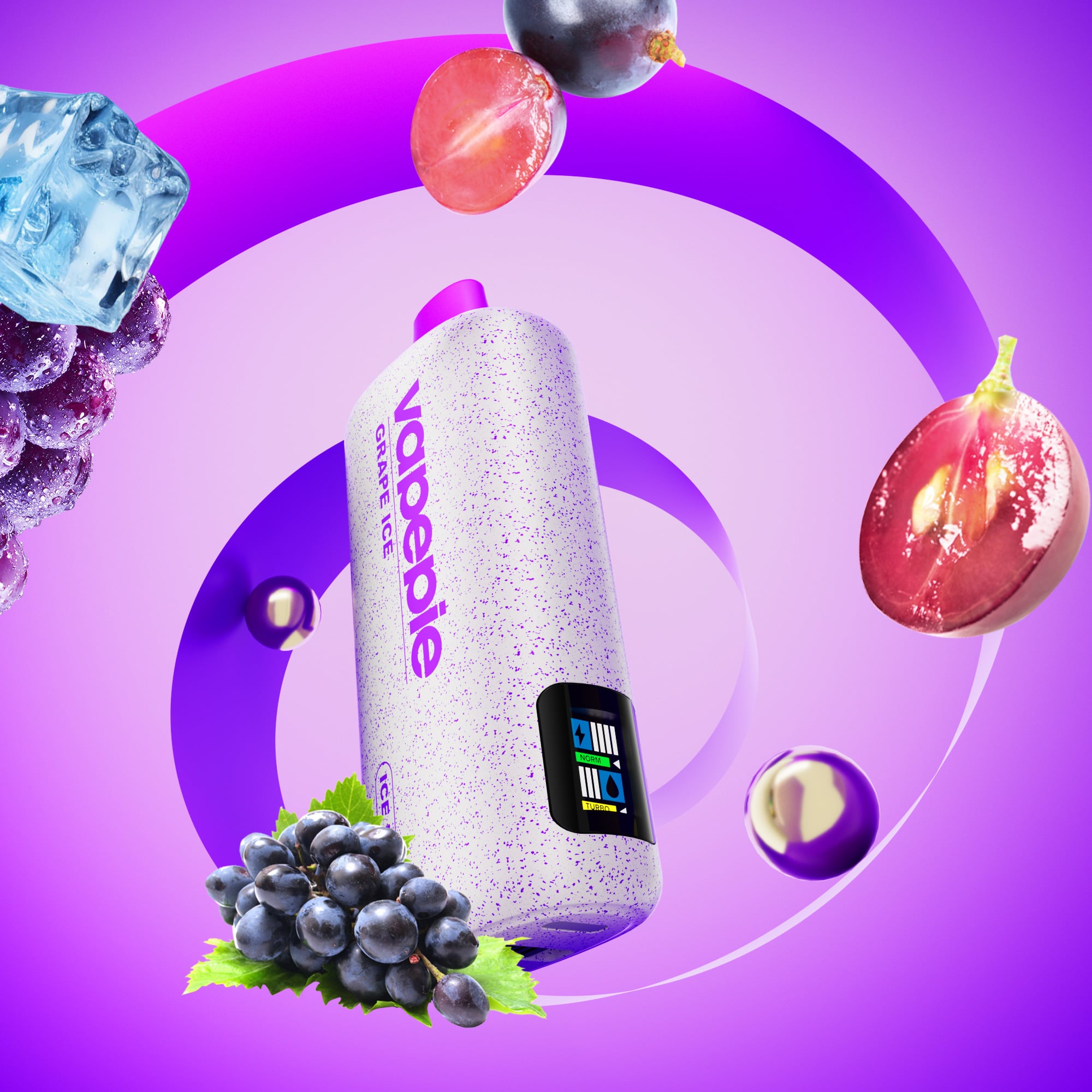 VAPEPIE 9800 PUFFS – Sorbet winogronowy