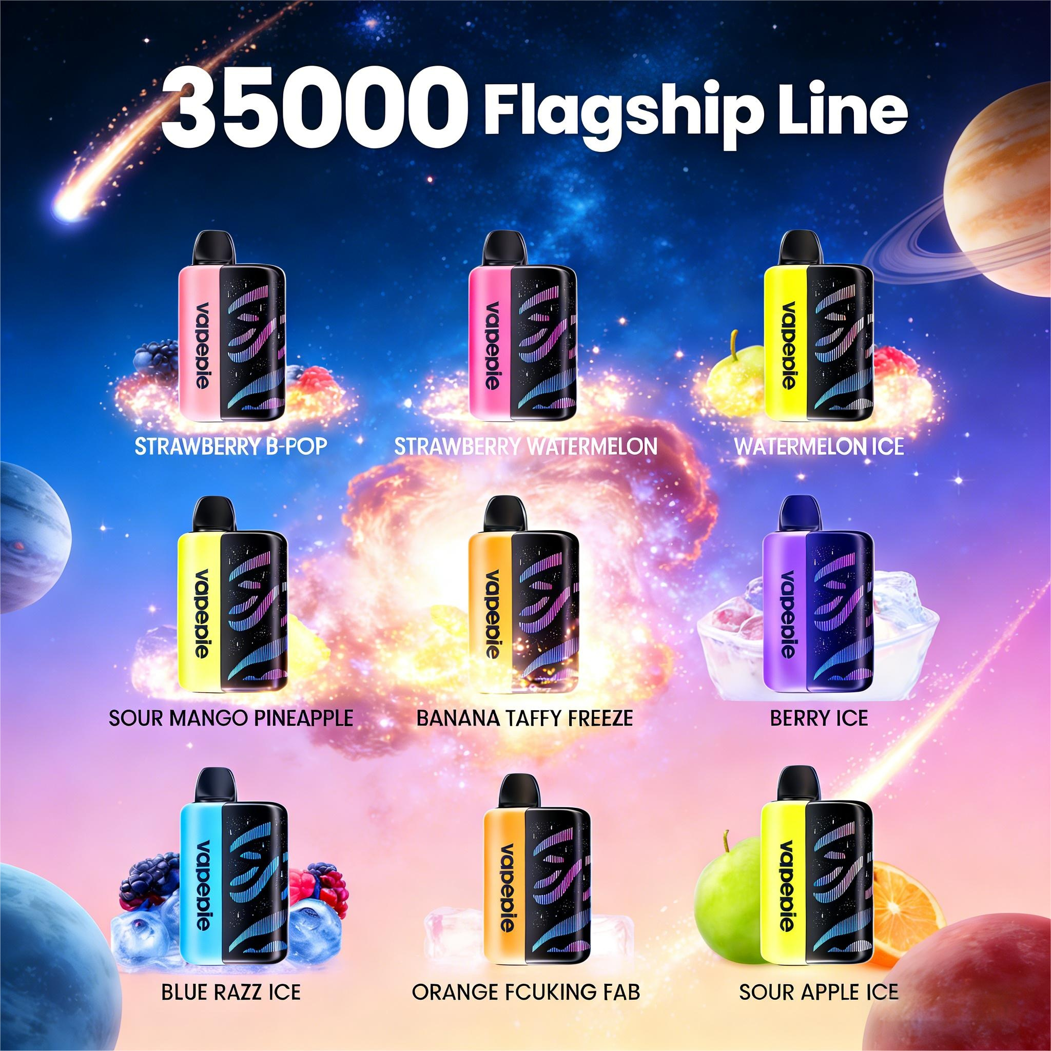 VAPEPIE Galactic Gleam 35000 puffs Rechargeable Disposable Vape - A variety of flavors available