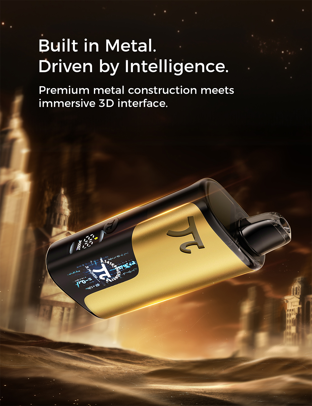 Inteligentn&yacute; 3D UI displej zariadenia VAPEPIE MATRIX
