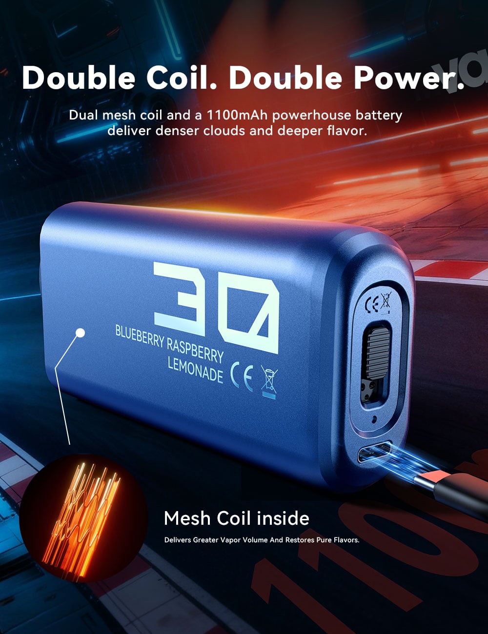 VAPEPIE PRO Dual Mesh Coil dupla tekercs &ndash; intenz&iacute;vebb gőz &eacute;s m&eacute;lyebb &iacute;z