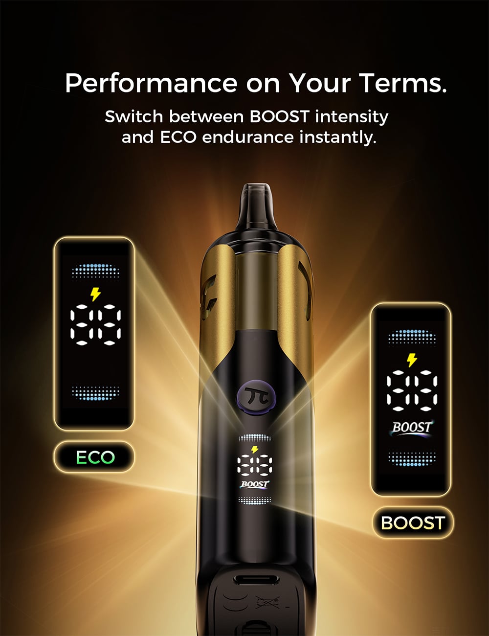 Režimy ECO a BOOST zariadenia VAPEPIE MATRIX