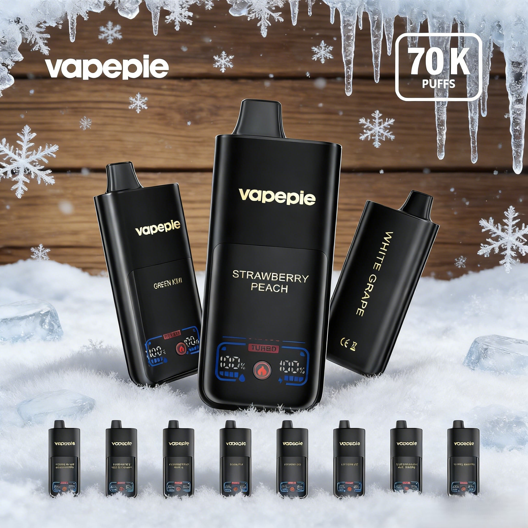 Vapepie MAX 70000 puffs Rechargeable Disposable Vape - A variety of flavors available