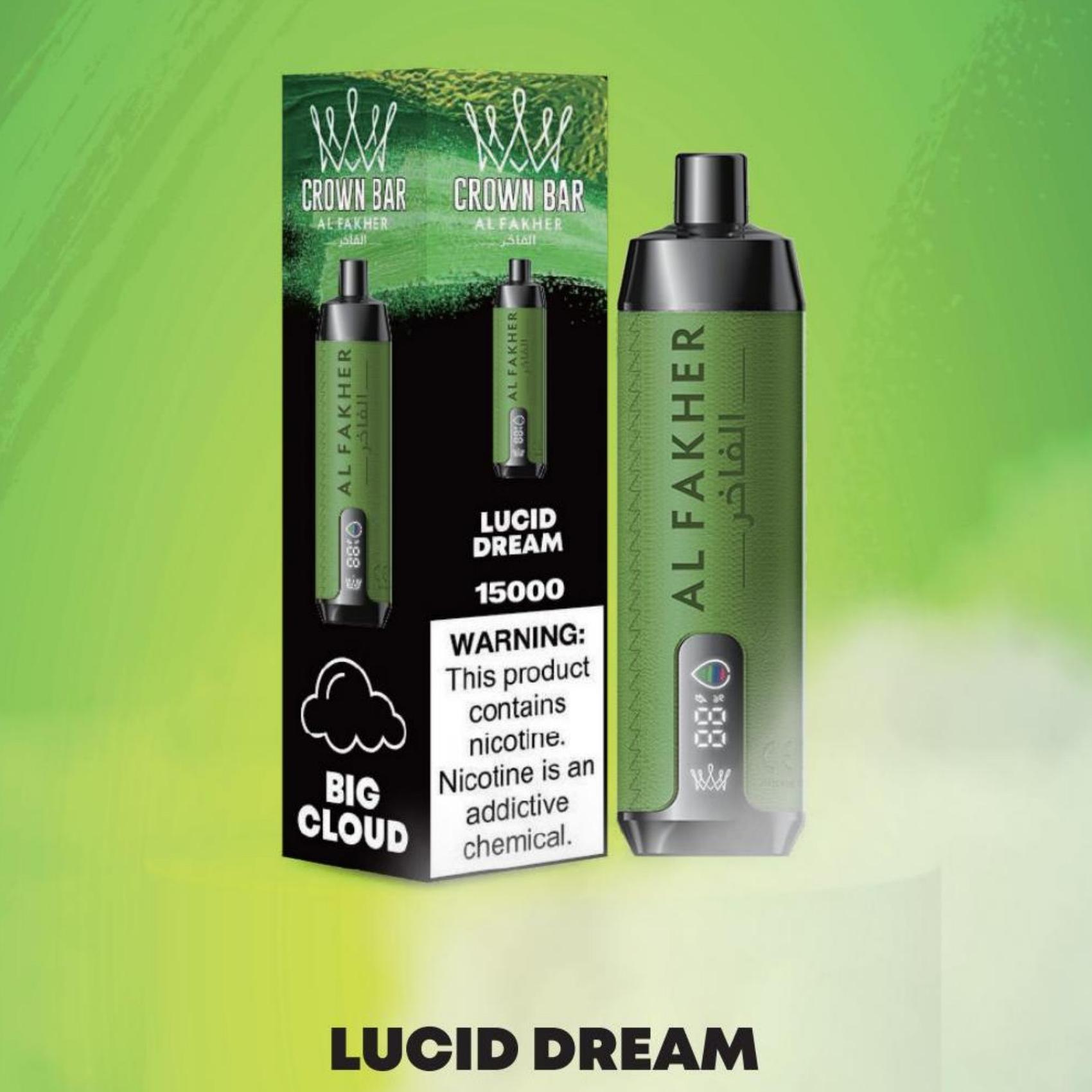 LUCID DREAM🔥 AL FAKHER 15000 Puff – S integrovanými efektmi hookah! Zažite skutočný zážitok ako z tradičnej hookah!