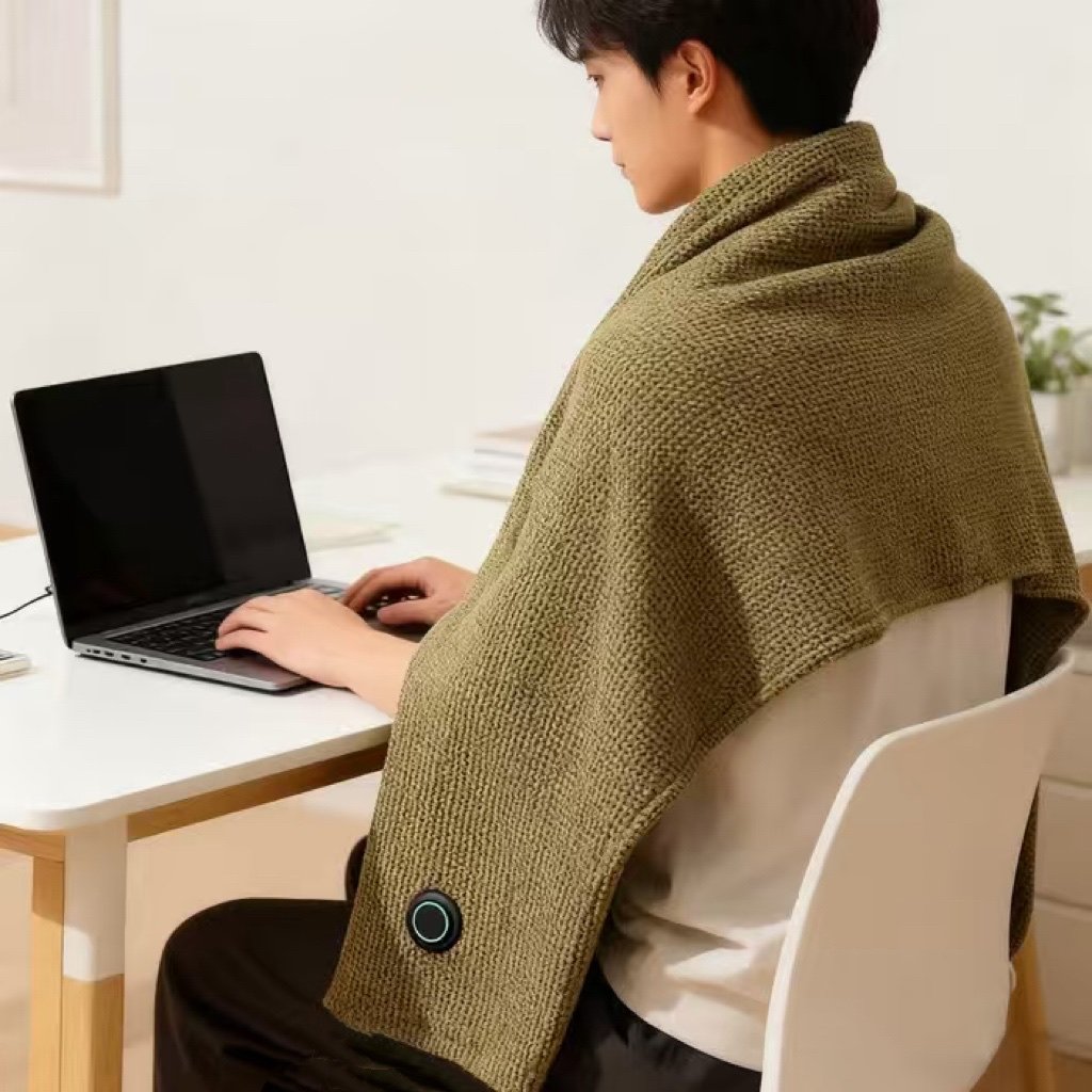 Portable Heated Shawl – Stay Warm Anywhere, Anytime