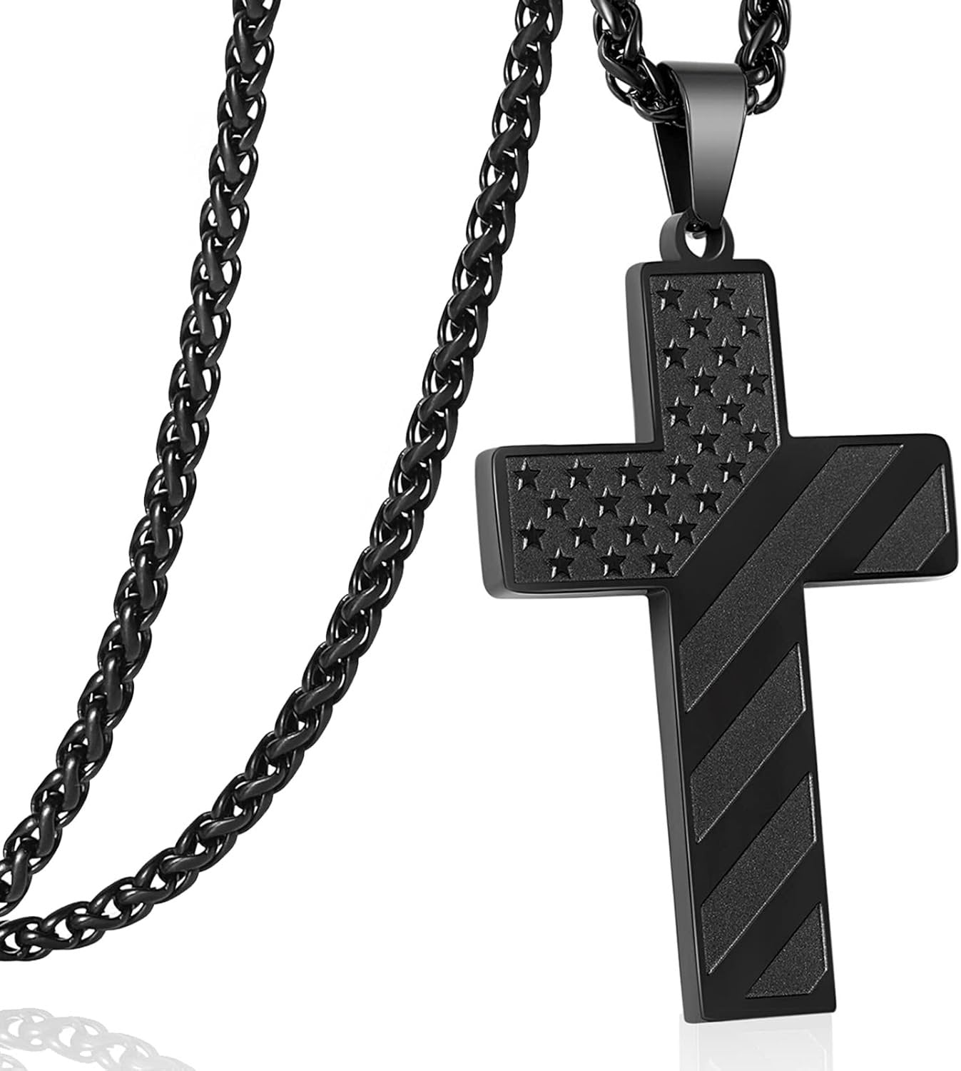 🔥LAST DAY 49% OFF -  50K+ SOLD! Almost Gone-💥Flag Cross Necklace