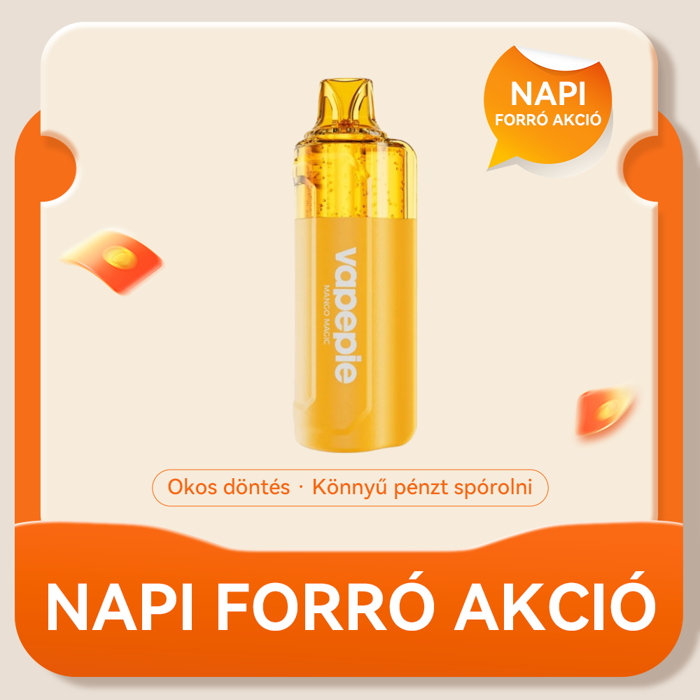 🎫Napi érték [Csak 4100 Ft darabonként] VAPEPIE Crystal Pop 15000 PUFFS