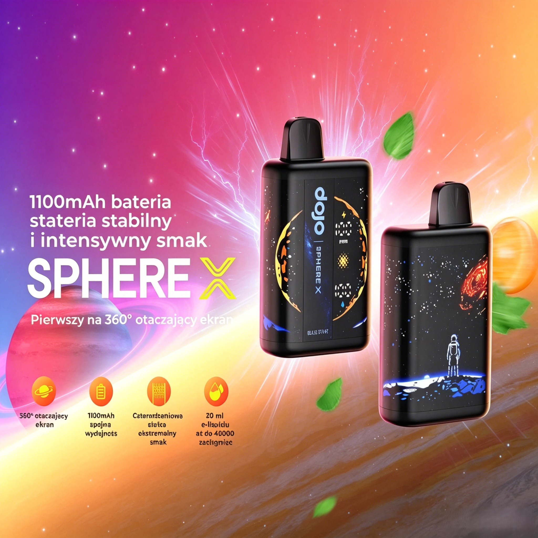 Dojo Sphere X – 40000 slukk (Több üzemmód · minden igényhez)