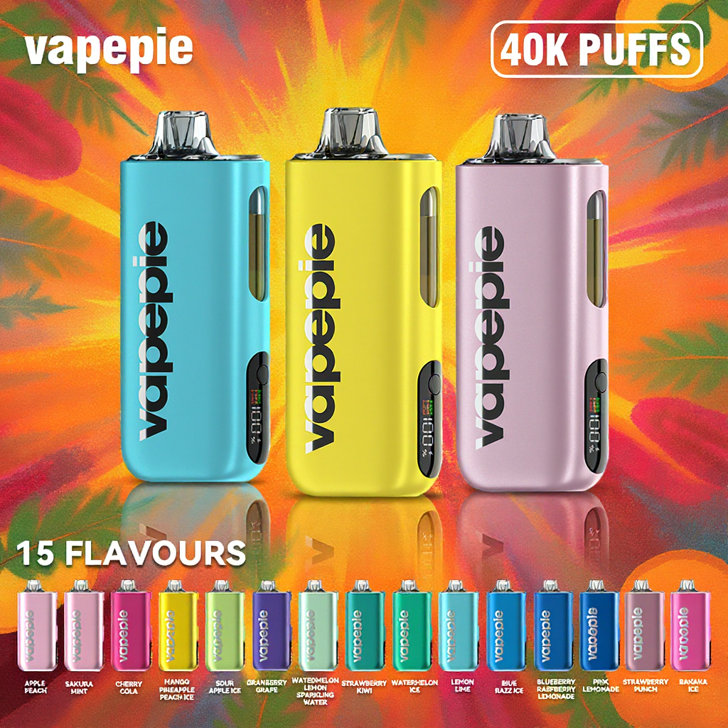 🔥VAPEPIE Max 40000 PUFFS 5% - ZÉRÓ ÉGETT SZAG! 🔥 Fejlesztett Porlasztó & Magrendszer | Világ Legvékonyabb Vape-ja