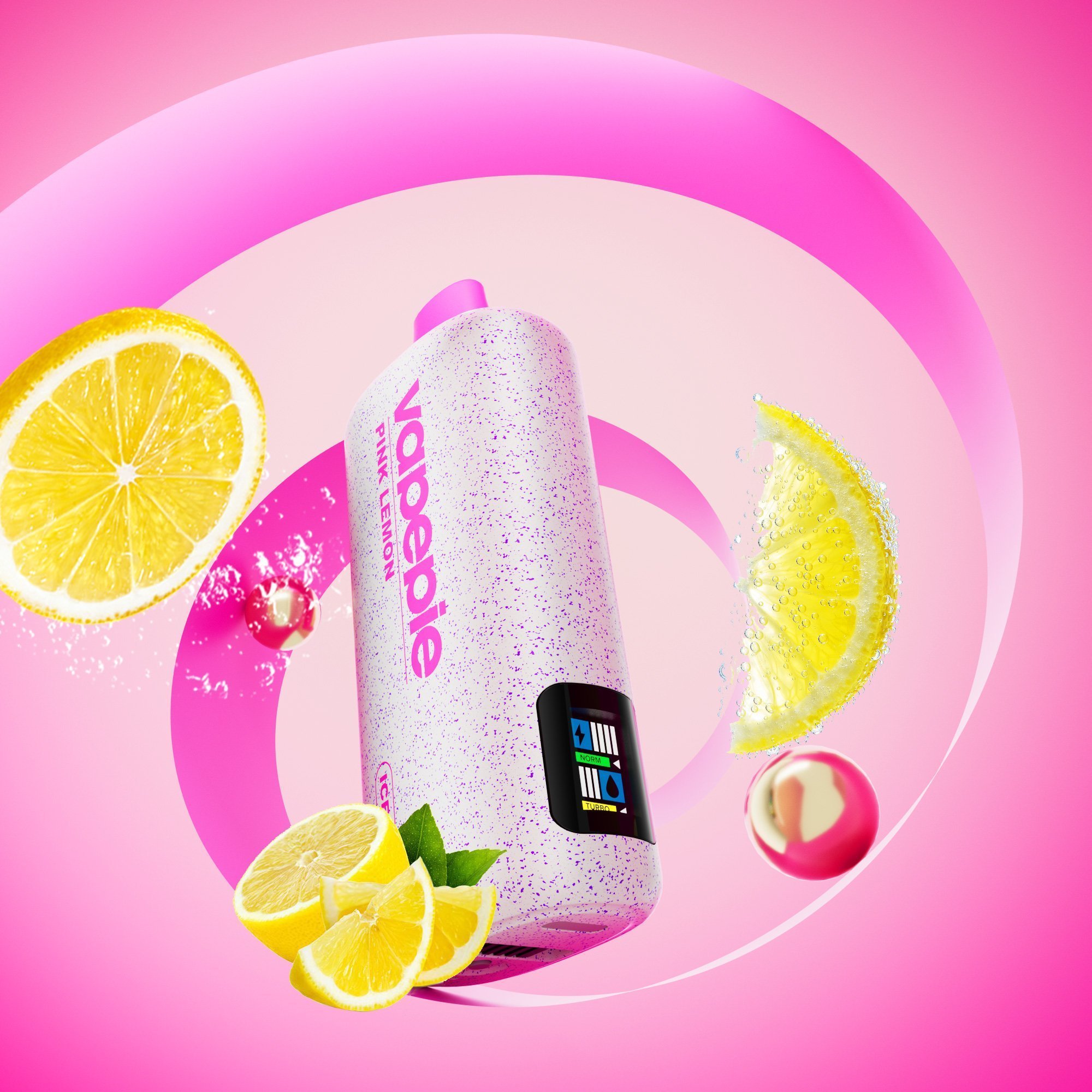 PINK LEMON-VAPEPIE PowerGo 9800 PUFFS