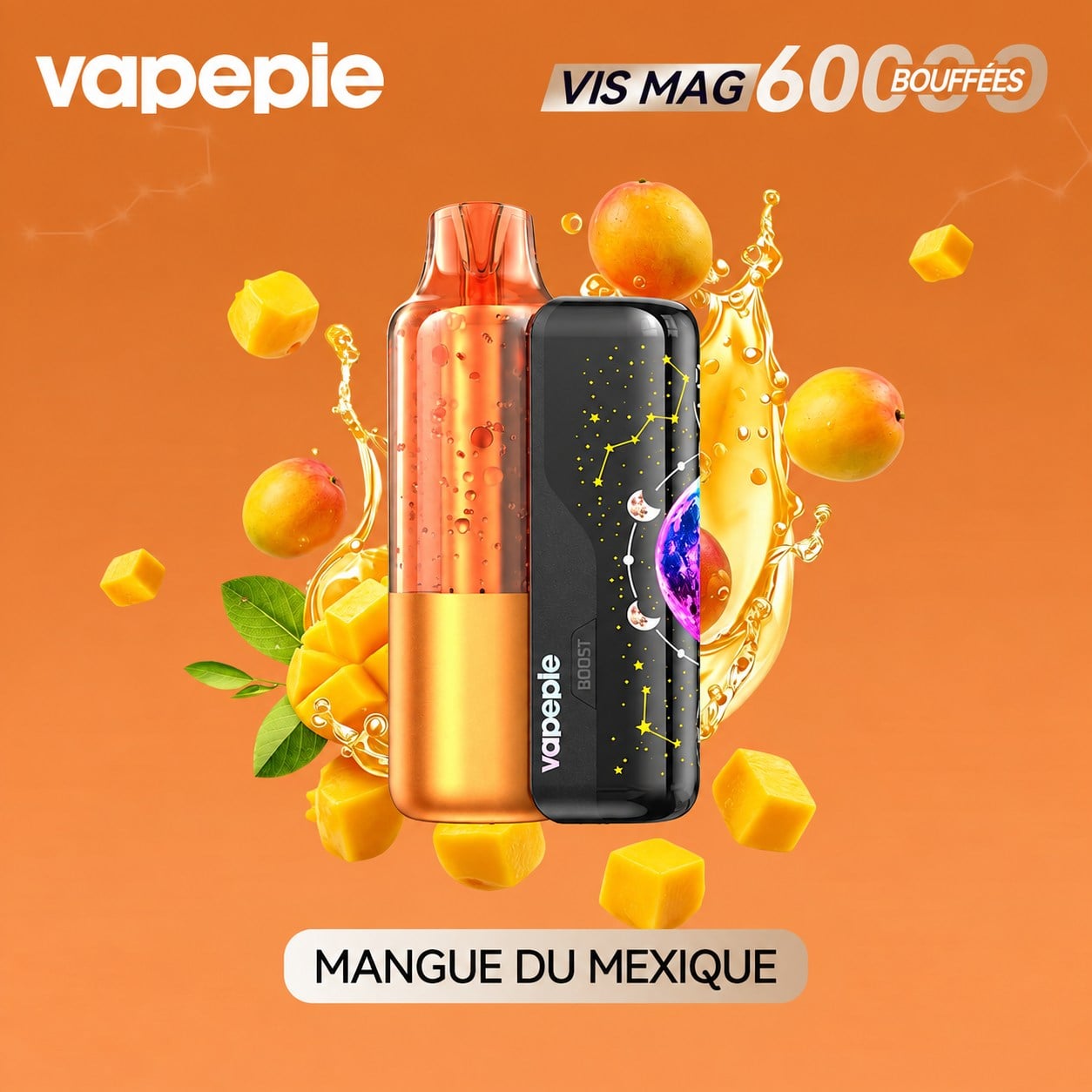 Neues Vapepie VIS MAG mit austauschbarem Pod – 60.000 Züge (3 % Nikotin)