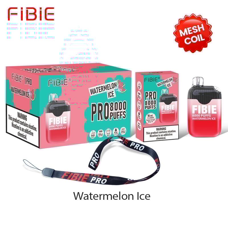 Icy Watermelon Flavor Vape | FIBIE 8000 Puffs Disposable