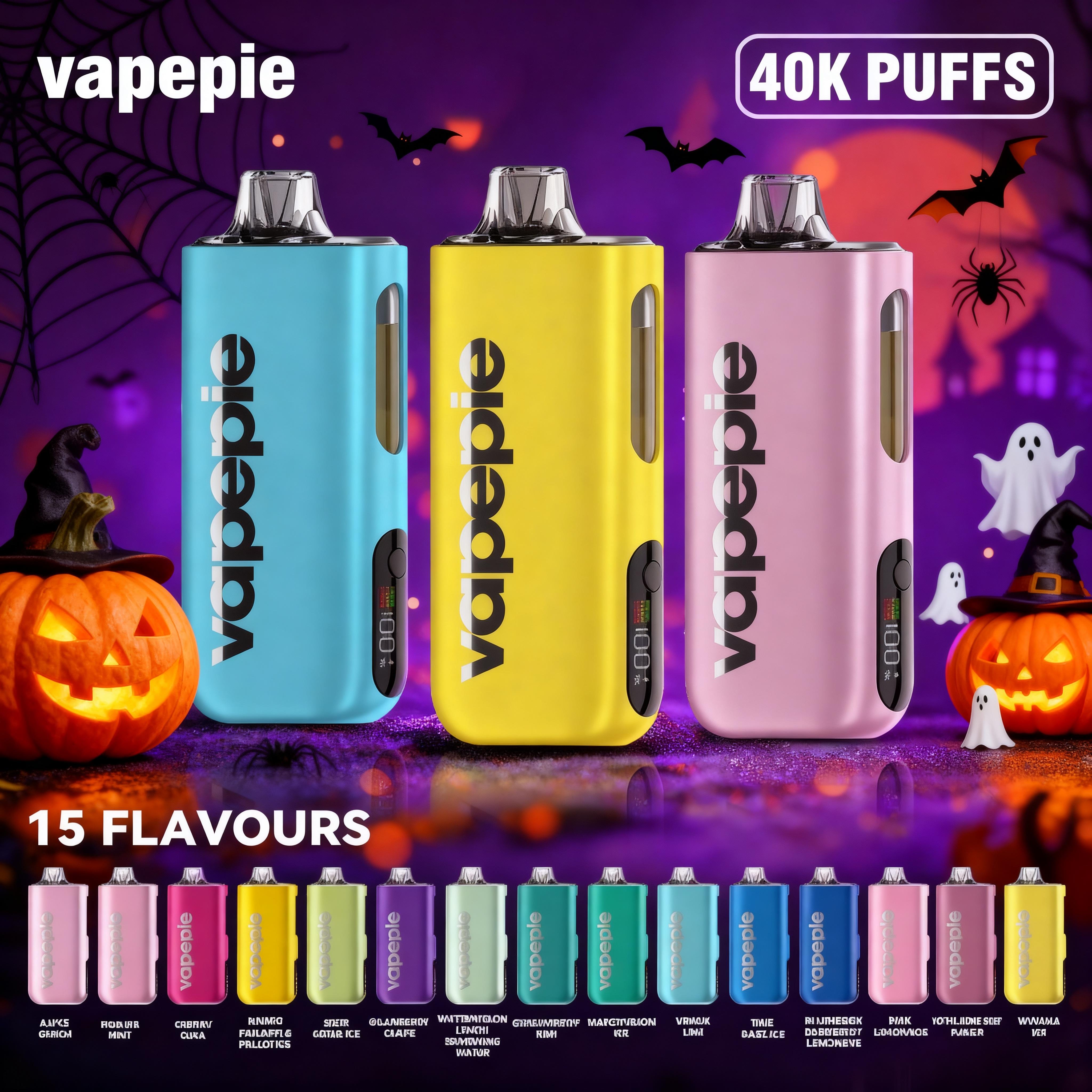 💀 Halloweeni akció!🔥 VAPEPIE Max 40000 PUFFS🔥 Fejlesztett Porlasztó & Magrendszer | Világ Legvékonyabb Vape-ja