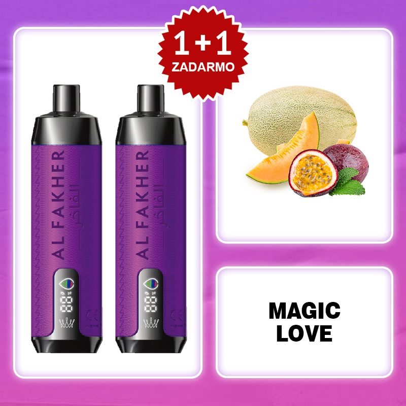 MAGIC LOVE🔥 AL FAKHER 15000 Puff – S integrovanými efektmi hookah! Zažite skutočný zážitok ako z tradičnej hookah!
