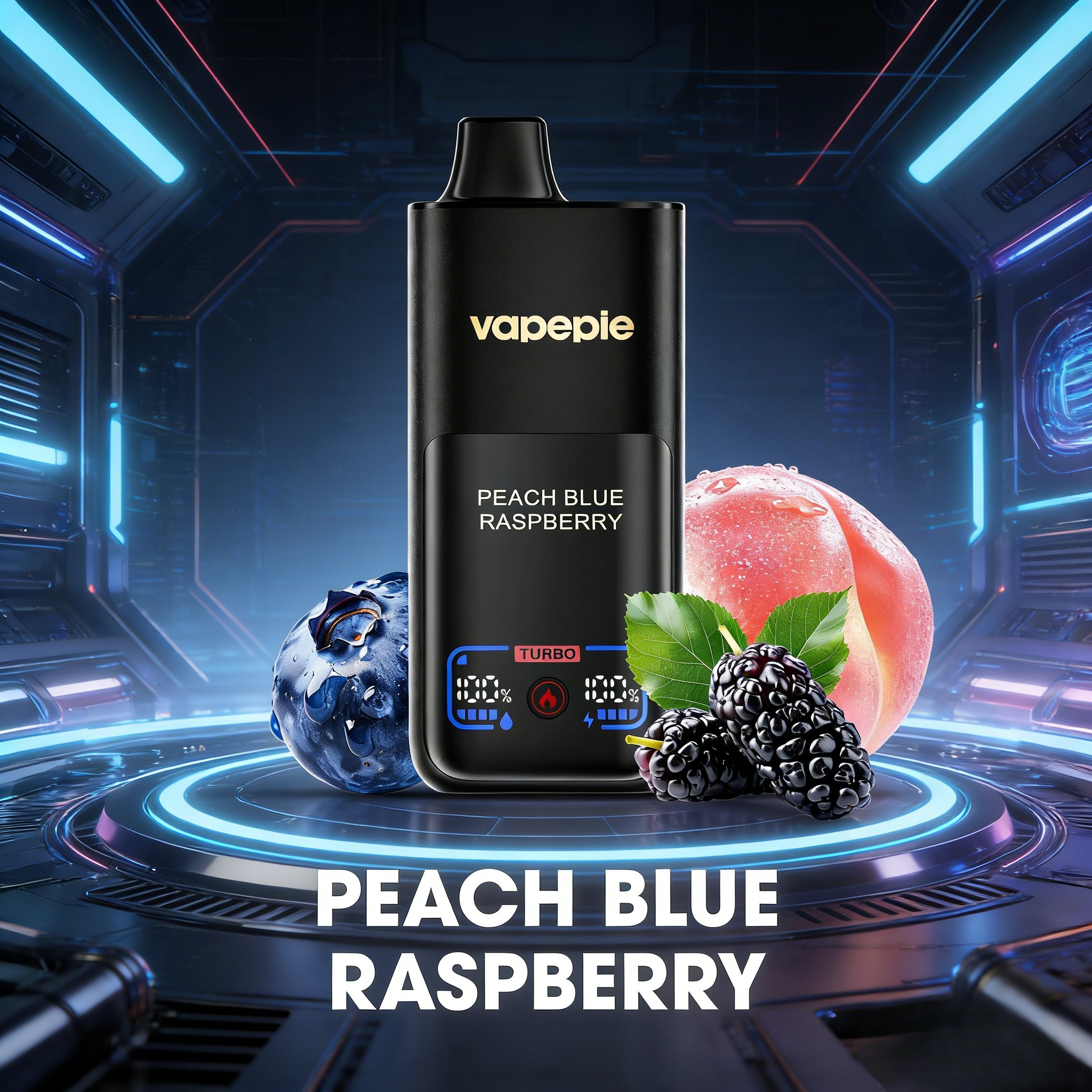 Peach Blue Raspberry | 70000 Puffs Rechargeable Disposable Vape
