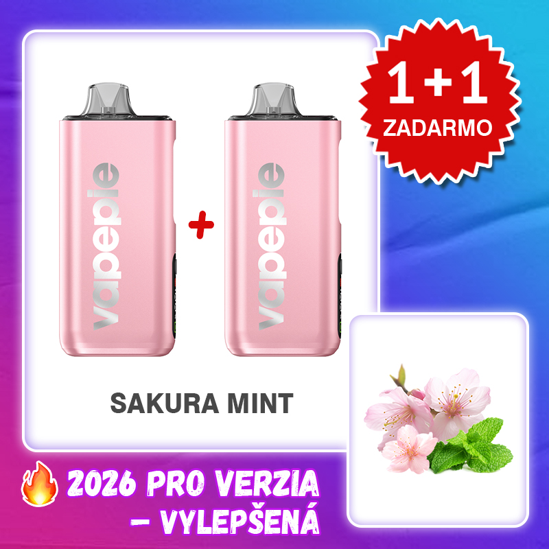 💥Akcia 1+1 ZADARMO!🔥VAPEPIE PRO 40000 Potiahnutí