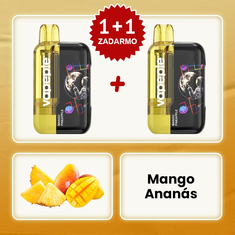 💥Akcia 1+1 ZADARMO!🧑‍🚀Dvojité jablko✨VAPEPIE Ultra Phantom 30000 Puffs – Tick Tock Limitovaná LED Nočná Edícia