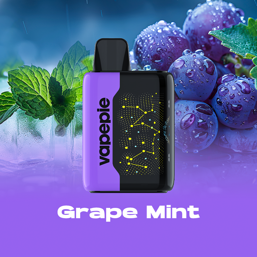 GRAPE MINT - VAPEPIE 25000 PUFFS - Star Sky Curved Screen