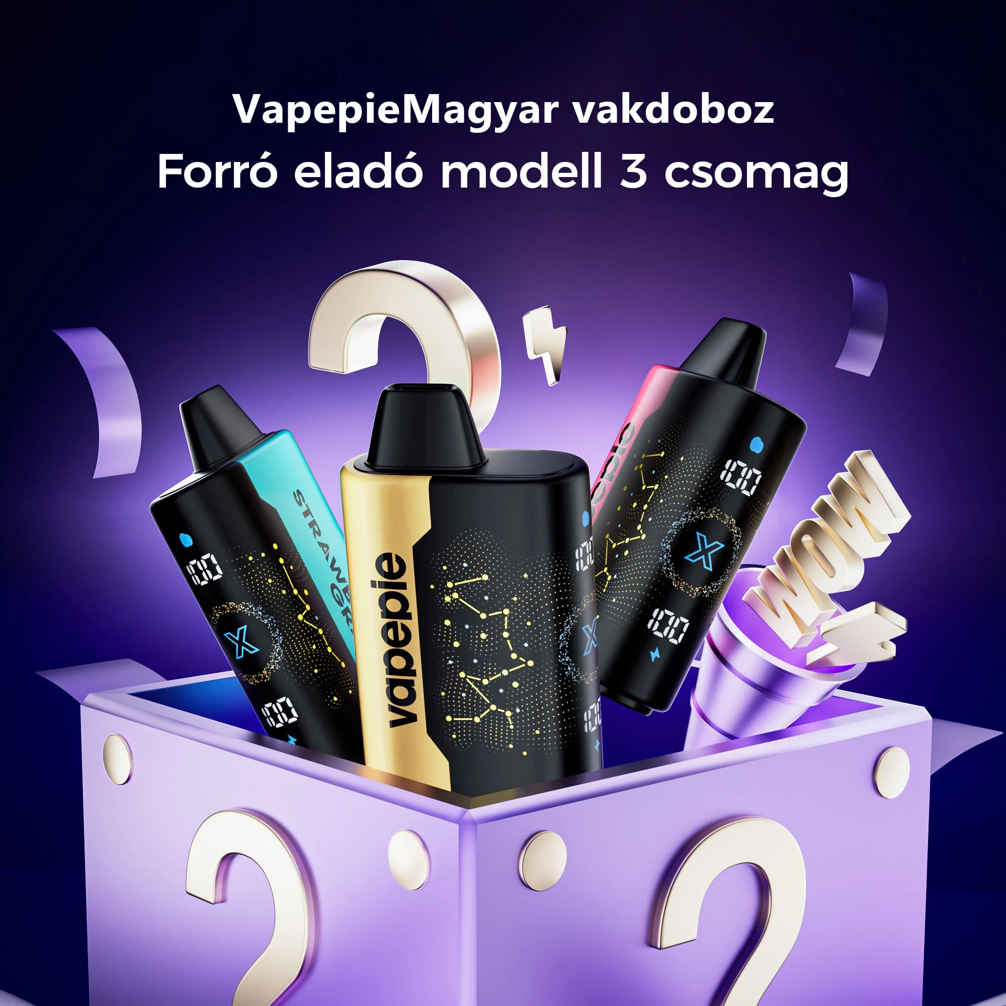 3 db-10 db🎁Véletlenszerű csomag – ismétlődő Ízválaszték nélkül🔥VAPEPIE STAR 25000 PUFFS