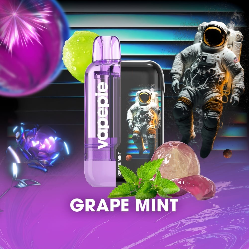 🎉🎉Akcia 1+1 ZADARMO! Vapepie Ultra Phantom 30000 Szívás – Tick Tock Limitált LED Éjfény-Edition