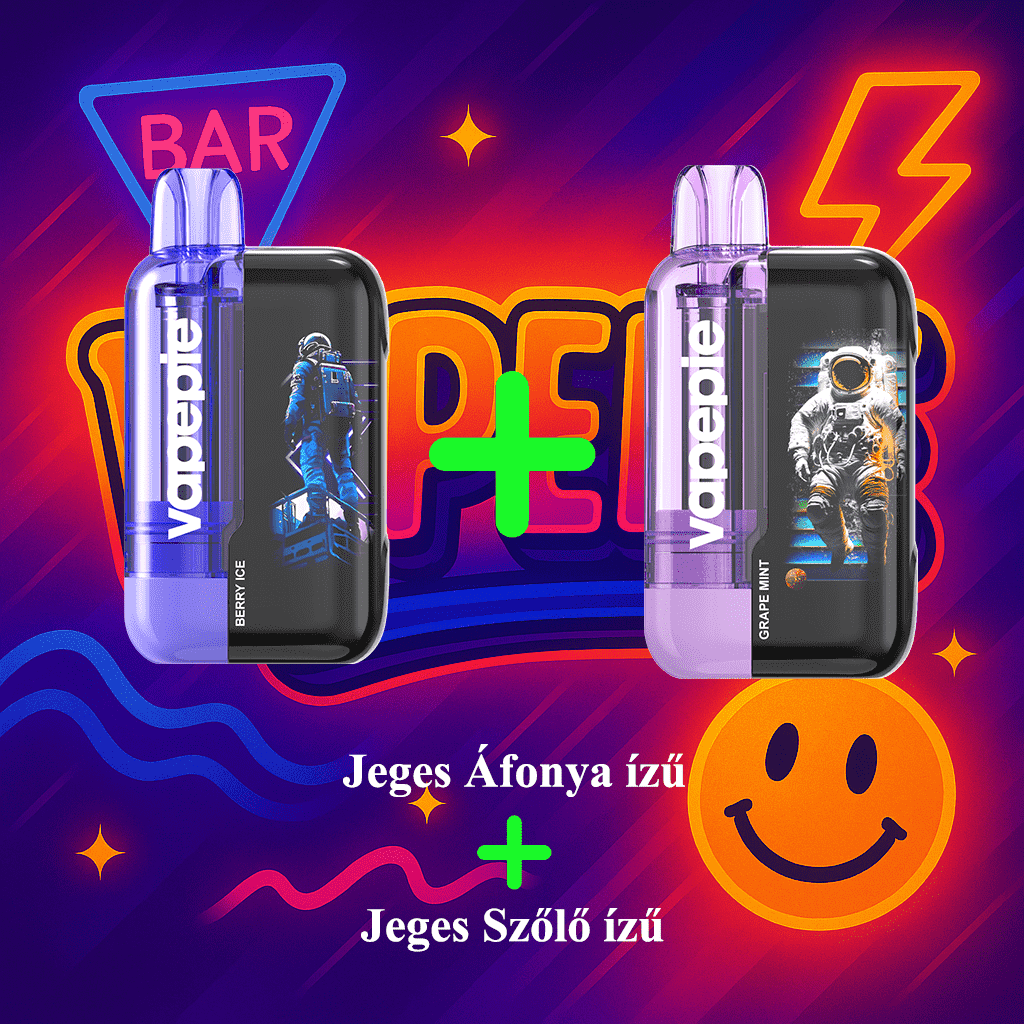 2 darabos akciós csomag（30K Jeges Áfonya ízű + 30K Jeges Szőlő ízű）