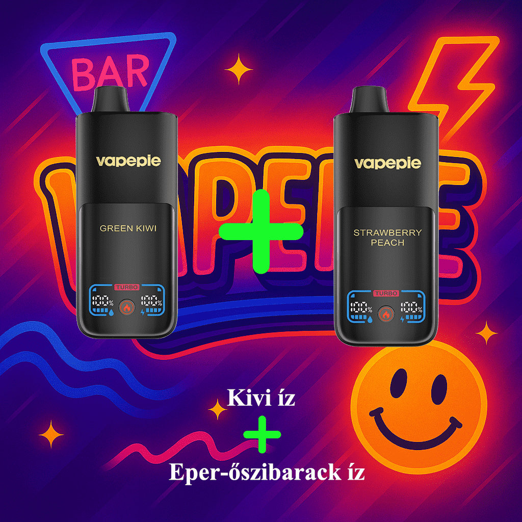 2 darabos akciós csomag（70K Kivi íz  + 70K Eper-őszibarack íz）