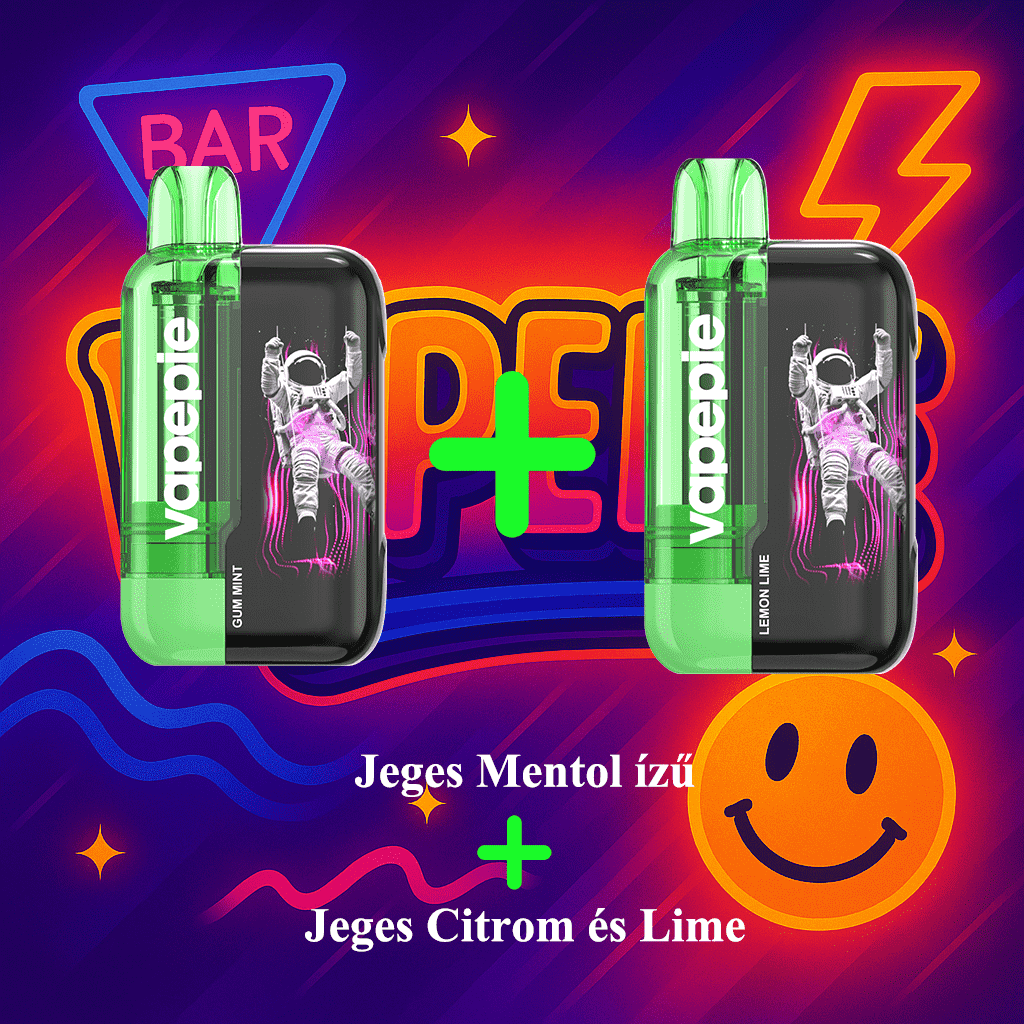 2 darabos akciós csomag（30K Jeges Dinnye ízű + 30K Jeges Citrom és Lime）