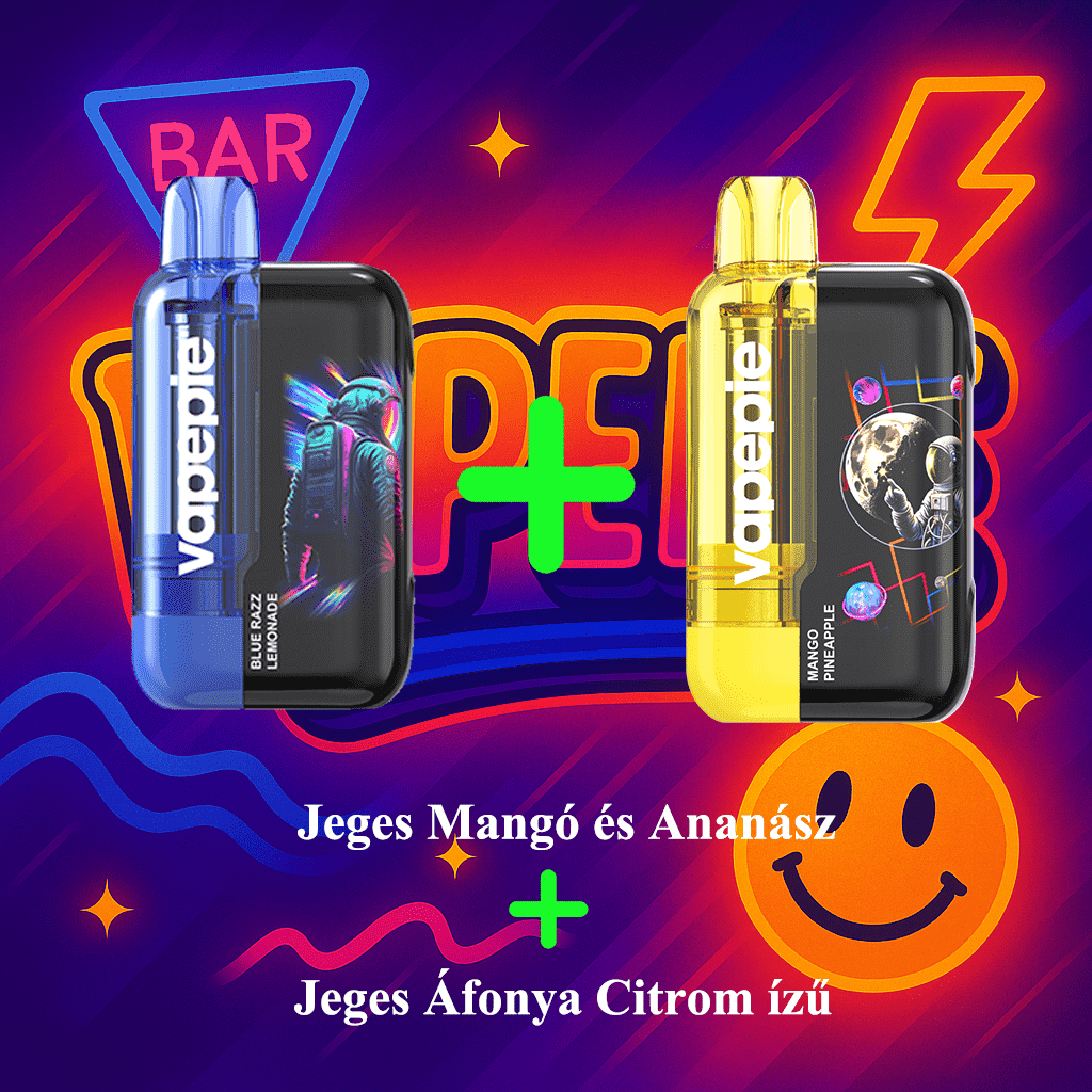 2 darabos akciós csomag（30K Jeges Áfonya Citrom ízű + 30K Jeges Mangó és Ananász）